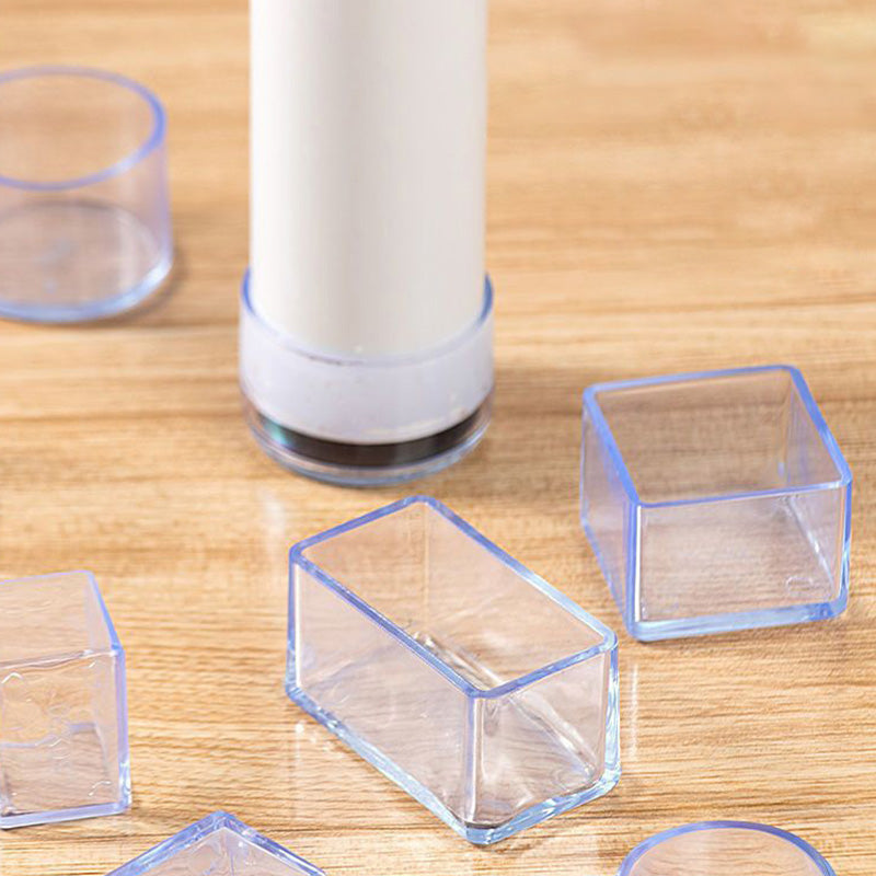 4Pcs/Set 60*60mm Square Non-Slip Table Socks Floor Protectors Bottom Leg Caps Transparent Rubber Furniture Feet Pads 4Pcs/Set 60*60mm Square Non-Slip Table Socks Floor Protectors Bottom Leg Caps Transparent Rubber Furniture Feet Pads